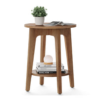 Small Round End Table With Lower Shelf - product photo 14