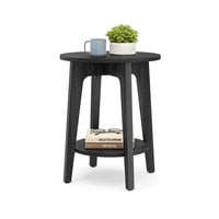 Small Round End Table With Lower Shelf - ULET283T22