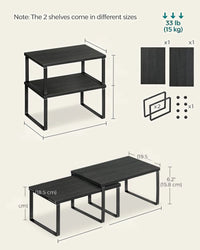 Stackable Kitchen Counter Shelves Set of 4 – product view 11 | Amaraloft