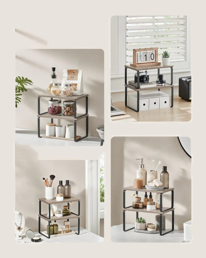 Stackable Kitchen Counter Shelves Set of 4 – product view 23 | Amaraloft