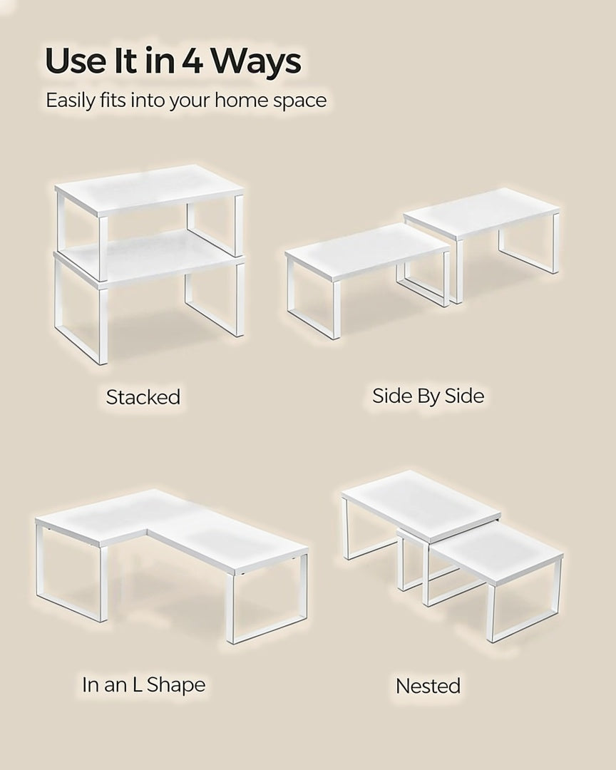 Stackable Kitchen Counter Shelves Set of 4 – product view 24 | Amaraloft