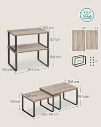 Stackable Kitchen Counter Shelves Set of 4 – product view 25 | Amaraloft