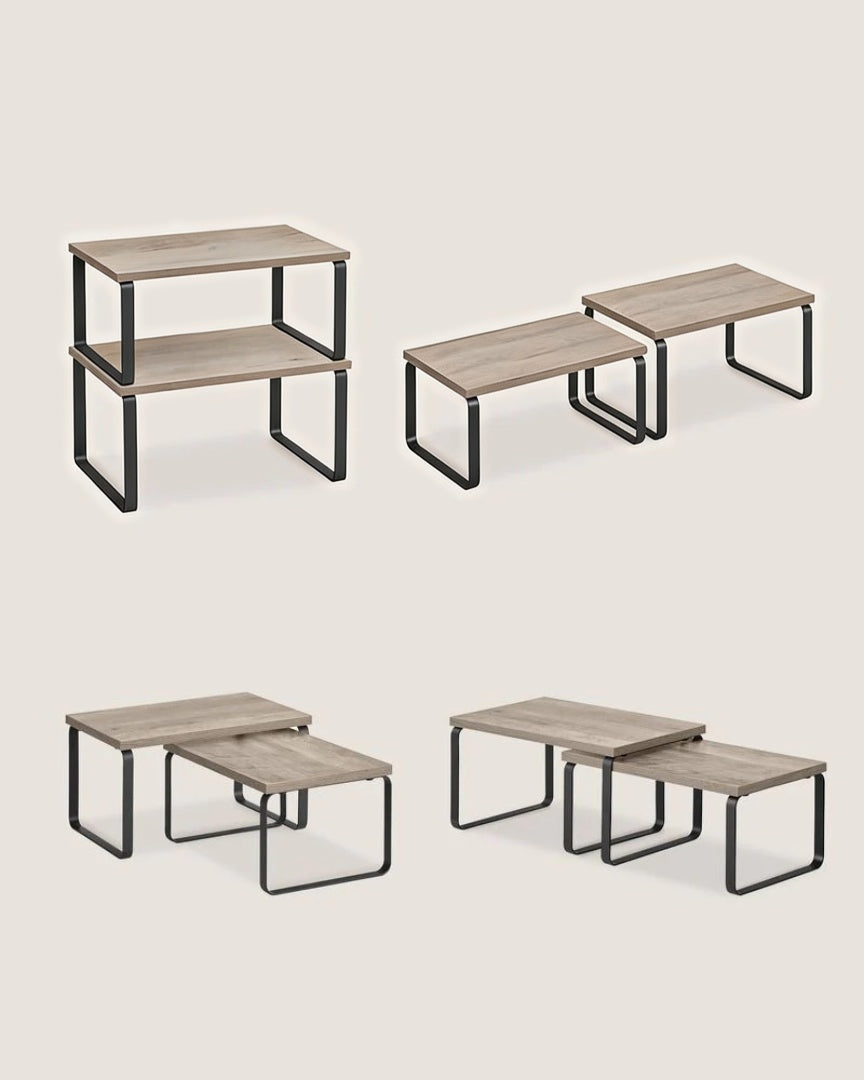 Stackable Kitchen Counter Shelves Set of 4 – product view 26 | Amaraloft