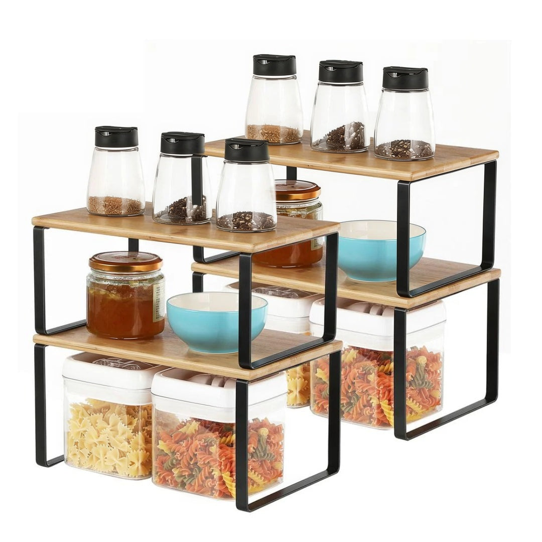 Stackable Kitchen Counter Shelves Set of 4 – product view 28 | Amaraloft
