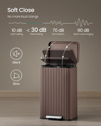 Stainless Steel Garbage Can With Lid And Removable Inner Bucket - product photo 32