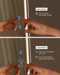 Standing Mirror Jewelry Cabinet With LED Lights And Storage – product view 7 | Amaraloft