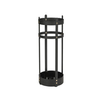 Steel Umbrella Holder Stand With Drip Tray & Hooks Round Rack – product view 1 | Amaraloft