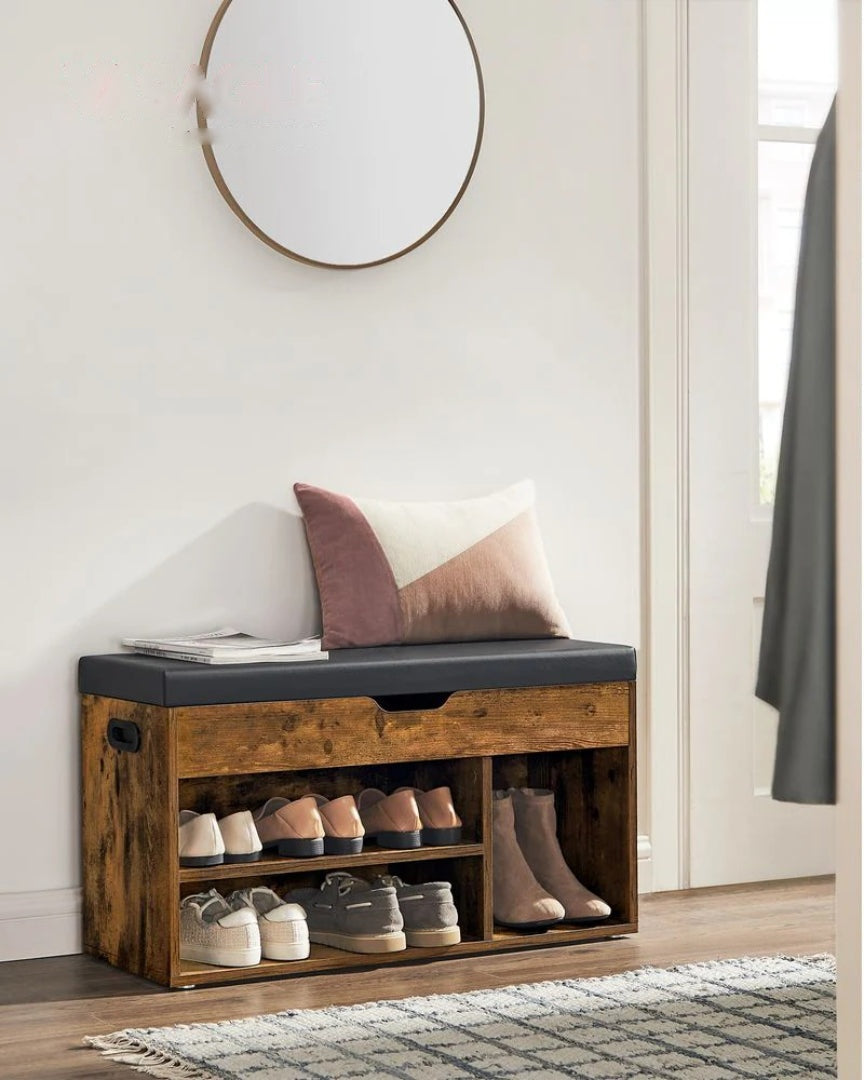 Shoe Storage Bench With Cushion – product view 7 | Amaraloft