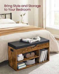 Shoe Storage Bench With Cushion – product view 8 | Amaraloft