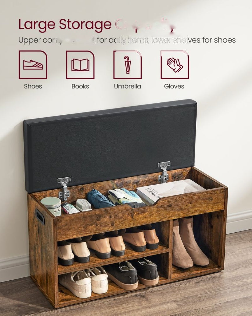 Shoe Storage Bench With Cushion – product view 9 | Amaraloft