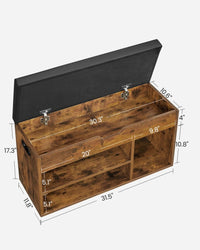Shoe Storage Bench With Cushion – product view 12 | Amaraloft