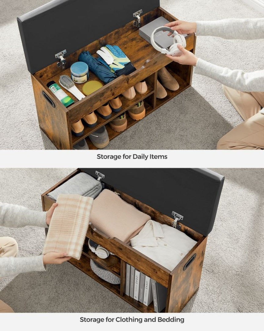 Shoe Storage Bench With Cushion – product view 14 | Amaraloft