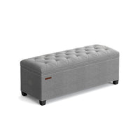 43.3 Inch Storage Ottoman Bench With Legs & Flip Lid Upholstered – product view 3 | Amaraloft
