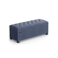 43.3 Inch Storage Ottoman Bench With Legs & Flip Lid Upholstered – product view 5 | Amaraloft