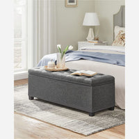 43.3 Inch Storage Ottoman Bench With Legs & Flip Lid Upholstered – product view 12 | Amaraloft