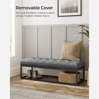 43.3 Inch Storage Ottoman Bench With Legs & Flip Lid Upholstered – product view 13 | Amaraloft