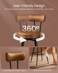 Swivel Bar Stools With Backs - product photo 07