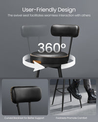Swivel Bar Stools With Backs - product photo 25