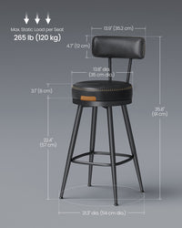 Swivel Bar Stools With Backs - product photo 26