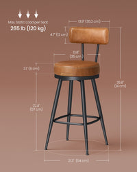 Swivel Bar Stools With Backs - product photo 62