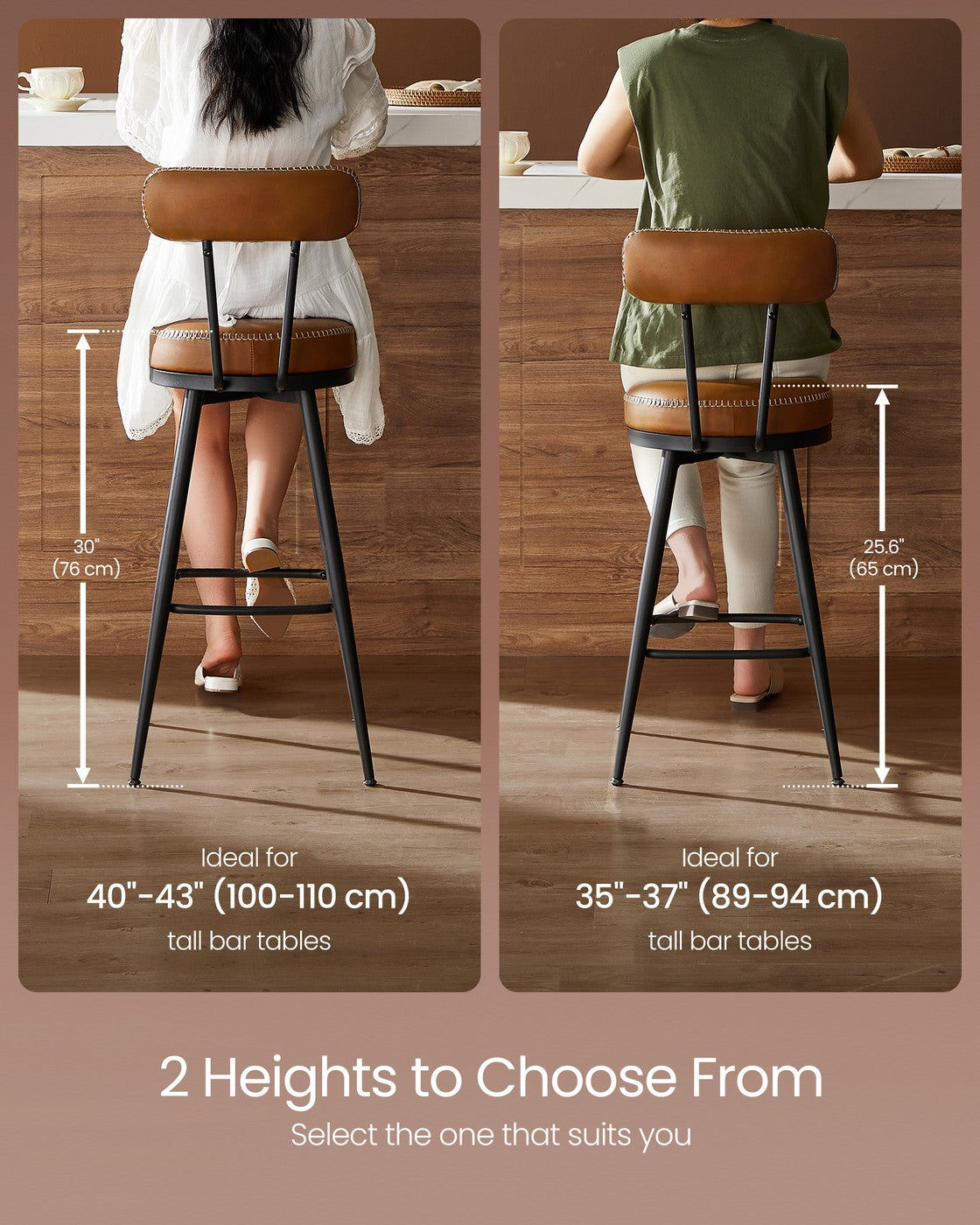 Swivel Bar Stools With Backs - product photo 63