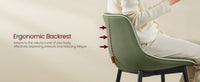 Synthetic Leather Bar Stools With Back, 24.4 Or 28.7 Inch Seat Height - product photo 133
