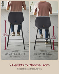 Synthetic Leather Bar Stools With Back - product photo 114