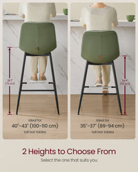 Synthetic Leather Bar Stools With Back - product photo 30
