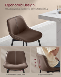 Synthetic Leather Bar Stools With Back - product photo 52