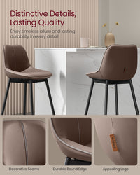 Synthetic Leather Bar Stools With Back - product photo 66