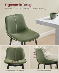 Synthetic Leather Bar Stools With Back - product photo 89