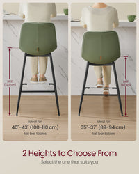 Synthetic Leather Bar Stools With Back - product photo 92