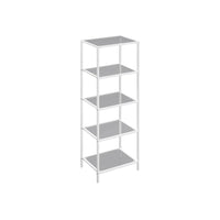 Tempered Glass Bookcase 4 Or 5 Tier Slim Shelving Unit – product view 4 | Amaraloft
