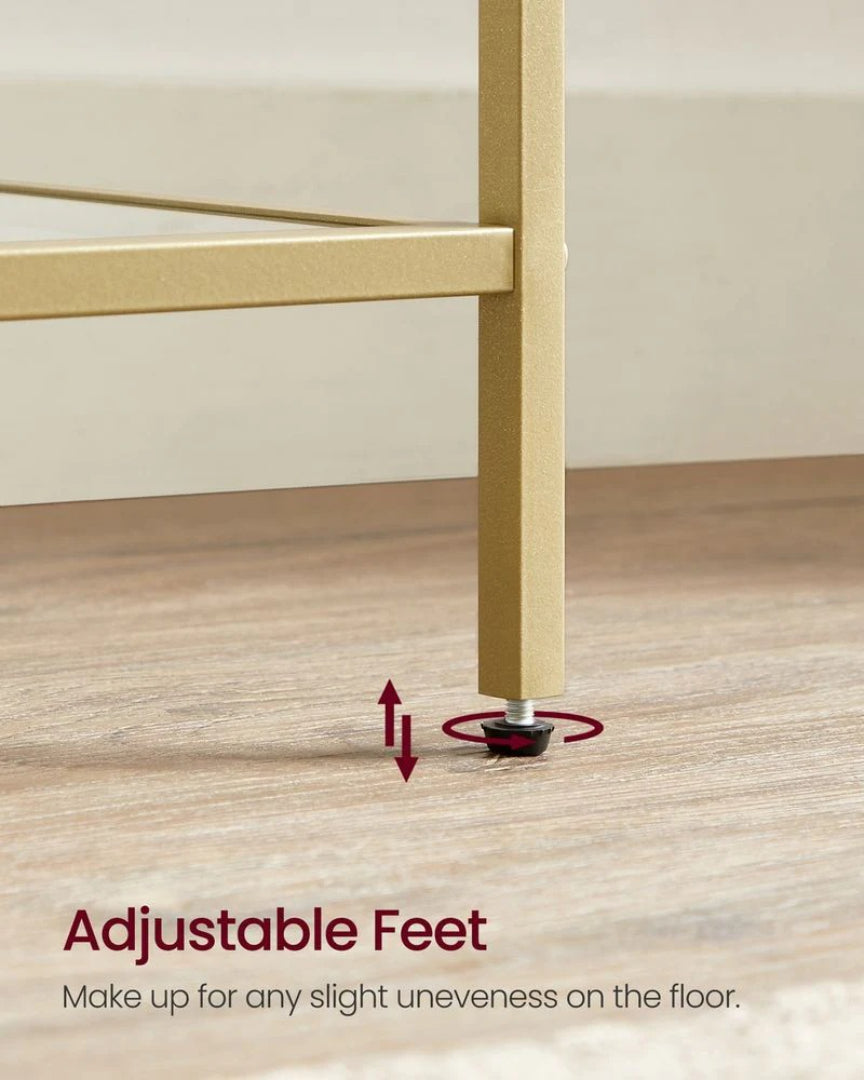 Tempered Glass Bookcase 4 Or 5 Tier Slim Shelving Unit – product view 21 | Amaraloft