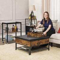 Bar Cart With Wheels 3-Tier Industrial Serving Cart With Tray – product view 5 | Amaraloft
