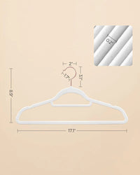 Velvet Clothes Hangers Set Of 50 Or 60 With Rose Gold Hook – product view 13 | Amaraloft