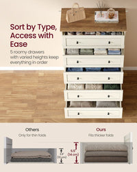Wood Dresser With Spacious Drawer Storage - product photo 03