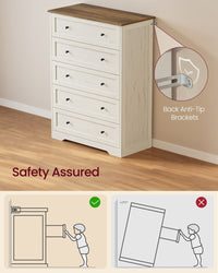 Wood Dresser With Spacious Drawer Storage - product photo 06